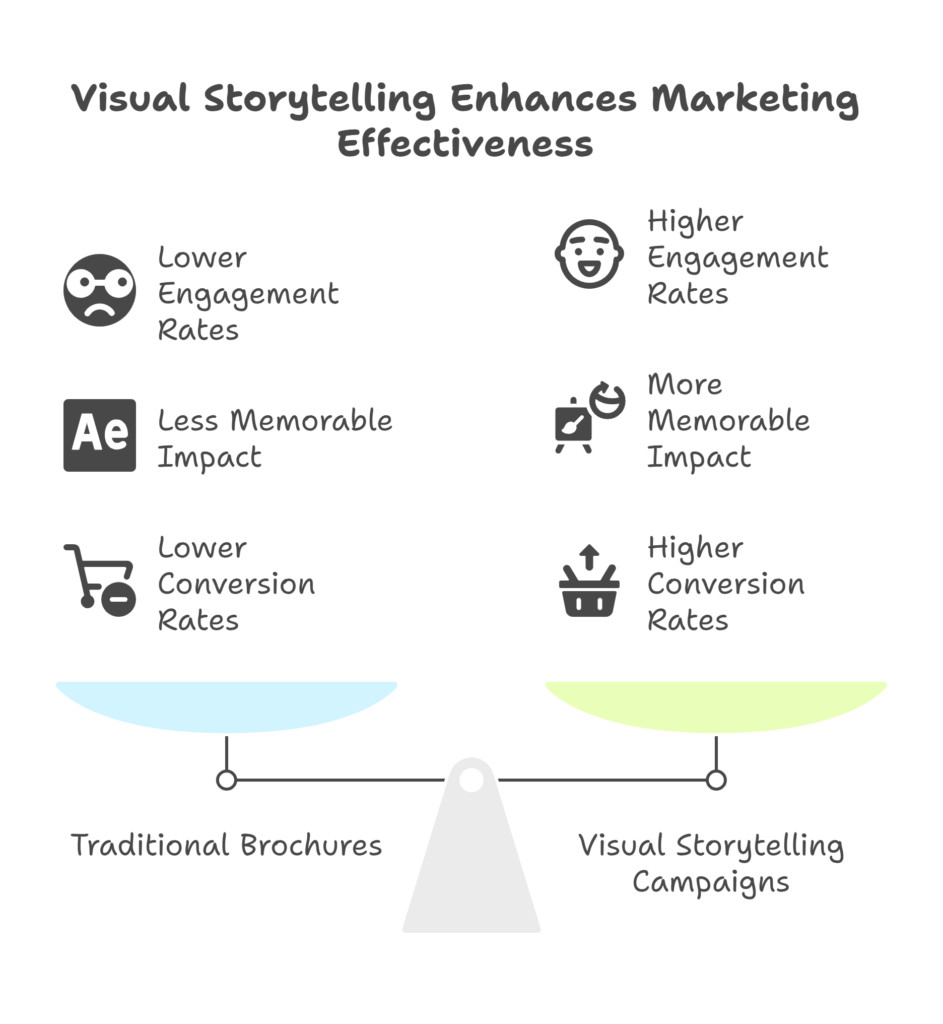 Before vs After Using Visual Storytelling